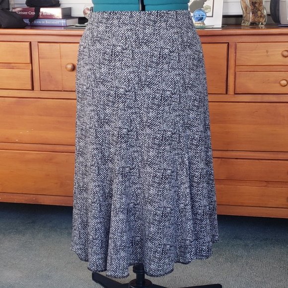 JNY Black Print Maxi Skirt - Picture 1 of 1
